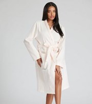 Loungeable Pink Belted Waffle Dressing Gown